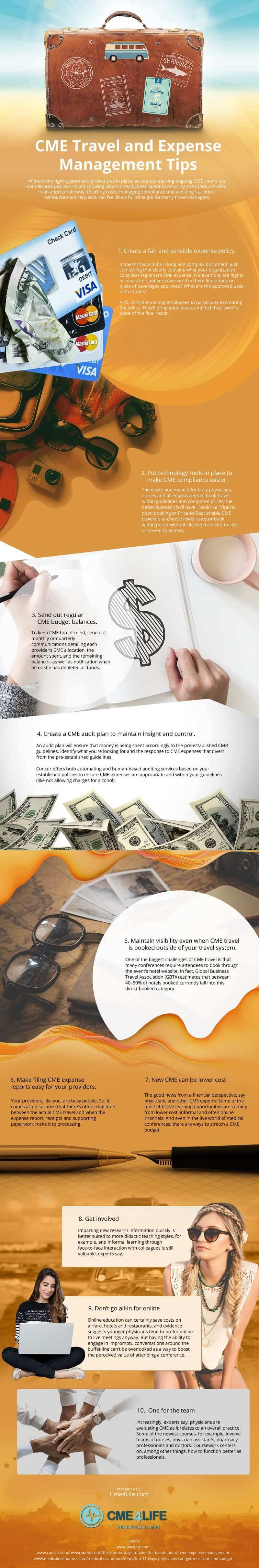 CME Travel and Expense Management Tips [infographic]